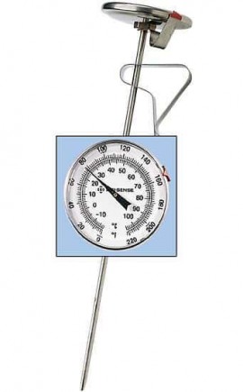 Digi-Sense 08080-97 Stainless-Steel Bimetal Pocket Thermometer, 25 to 125&amp;deg;F, 1&amp;deg;F Division-