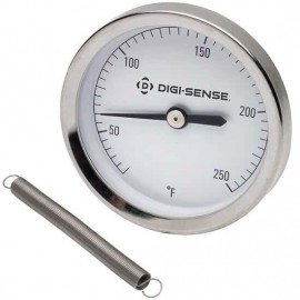 Digi-Sense 08107-27 1-Spring Pipe Mount Surface Thermometer, 2.5&amp;quot; Face, 50 to 750&amp;deg;F-