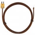 Digi-Sense 08467-24 Type-K High-Temperature Fiberglass-Insulated Probe, 10&#039;, 20 Gauge-