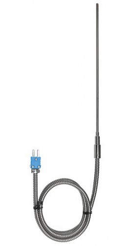 Digi-Sense 08500-80 Type-T Heavy-Duty Probe with Mini Connector, 36", 0.188" Diameter-