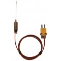Digi-Sense 08505-92 Type-K Hypodermic Probe with Mini Connector, 2.25&quot;, 0.063&quot; Diameter-
