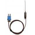 Digi-Sense 08505-95 Type-T Hypodermic Probe with Mini Connector, 0.75&quot;, 0.02&quot; Diameter-