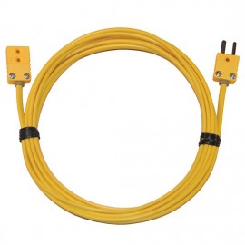Digi-Sense 08516-30 Thermocouple Extension Cable with Mini Connector, Type K, 10&#039;-