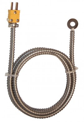 Digi-Sense 08516-85 Type-K Bolt-On Heavy-Duty Probe with Mini Connector, 0.62&quot; OD, 0.28&quot; ID-
