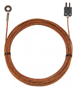 Digi-Sense 08519-84 Type-J Bolt-On Probe with Mini Connector, 0.62" OD, Grounded-