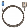 Digi-Sense 08525-86 Type-T Dropping/Magnetic Probe with Mini Connector, 1.5&quot;, 10&#039; Cable-