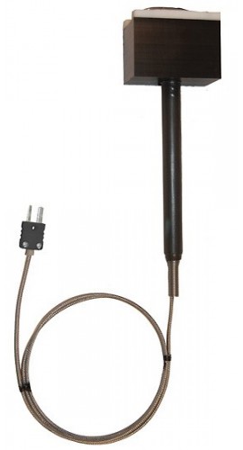 Digi-Sense 08533-69 Type-J PTFE Moving Surface Probe with Mini Connector, 2.4"-