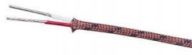 Digi-Sense 08541-39 20-Gauge Type-K Thermocouple Wire, glass braid with SS overbraid, 100&#039;-