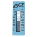 Digi-Sense 09035-08 Irreversible 10-Point Vertical Temperature Label, 370 to 480&amp;deg;F-