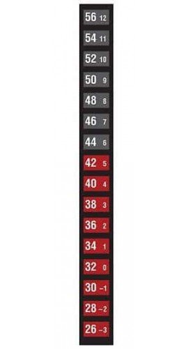 Digi-Sense 09035-53 Reversible 16-Point Vertical Temperature Label-