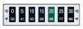 Digi-Sense 09037-10 Reversible 7-Point Horizontal Temperature Label, 194 to 248&amp;deg;F-