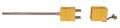 Digi-Sense 18520-08 Type-K Thermocouple Probe with quick disconnector, stainless steel sheath, exposed-