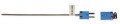Digi-Sense 18523-38 Type-T Thermocouple Probe with mini connector, 6&amp;quot;, 0.125&amp;quot; dia-