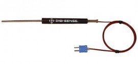 Digi-Sense 18526-01 Type T Thermocouple Probe with mini-connector, 4 x 0.19&amp;quot;, ungrounded-