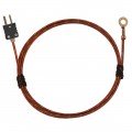 Digi-Sense 18526-42 Type J Economic Bolt-on Thermocouple Probe, screw #8, 36&amp;quot;-