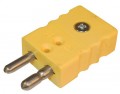 Digi-Sense 18527-01 Type-K Thermocouple Connector, Standard, Male Plug-