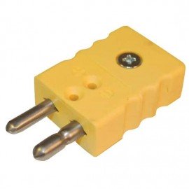 Digi-Sense 18527-02 Standard Type-K Thermocouple Connector, male plug, 5Pk-