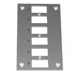 Digi-Sense 18527-44 Thermocouple Connector Mounting Panel, vertical, 6 circuits-