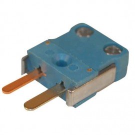 Digi-Sense 18527-54 Locking Thermocouple Flat-Blade Mini Connector, type t, male-