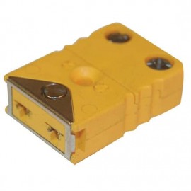 Digi-Sense 18527-55 Locking Thermocouple Flat-Blade Mini Connector, type k, female-