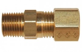 Digi-Sense 18527-97 Brass Compression Fitting, 3/16&amp;quot; dia, 1/8&amp;quot; NPT (M)-
