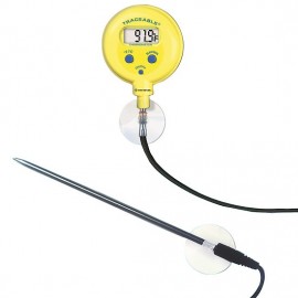 Digi-Sense 90205-22 Traceable Water-Resistant Remote Probe Thermometer, -58 to 572&amp;deg;F-