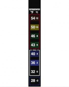 Digi-Sense 90308-80 Low-Temperature Labels, 28 to 54&amp;#176;F, 10 per pack-