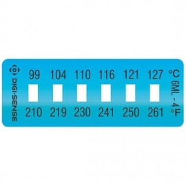 Digi-Sense 90308-94 Irreversible Temperature Label, 6-Point, 210 to 261&amp;#176;F-