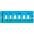 Digi-Sense 90308-94 Irreversible Temperature Label, 6-Point, 210 to 261&amp;#176;F-