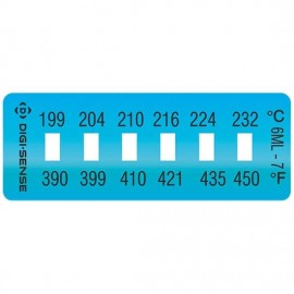 Digi-Sense 90308-97 Irreversible Temperature Label, 6-Point, 390 to 450&amp;#176;F-