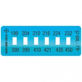 Digi-Sense 90308-97 Irreversible Temperature Label, 6-Point, 390 to 450&amp;#176;F-