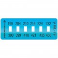 Digi-Sense 90308-97 Irreversible Temperature Label, 6-Point, 390 to 450&amp;#176;F-