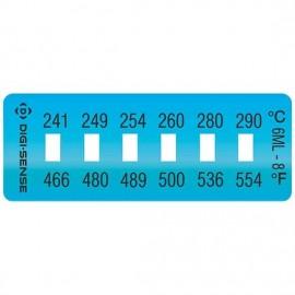 Digi-Sense 90308-98 Irreversible Temperature Label, 6-Point, 460 to 554&amp;#176;F-