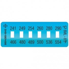 Digi-Sense 90308-98 Irreversible Temperature Label, 6-Point, 460 to 554&amp;#176;F-