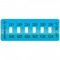 Digi-Sense 90308-98 Irreversible Temperature Label, 6-Point, 460 to 554&amp;#176;F-