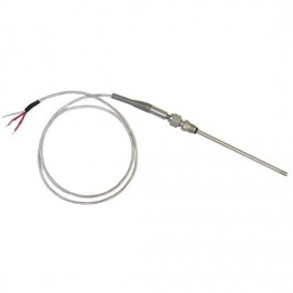 Digi-Sense 90447-33 3-Wire RTD Probe, 6", 0.25" OD, re-adjustable, stripped leads-