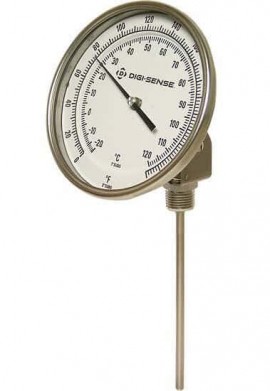 Digi-Sense 90496-01 Adjustable Bimetal Thermometer, 0 to 250&amp;deg;F, 24&amp;quot; Stem-