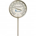 Digi-Sense 90550-85 Bottom-Connect Bimetal Thermometer with Dampened Movement, 0 to 250&amp;deg;F, 4&amp;quot; Stem-
