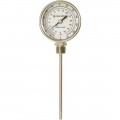 Digi-Sense 90556-04 Silicone-Free Bottom-Mount Thermometer, 50 to 550&amp;deg;F, 24&amp;quot; Stem-