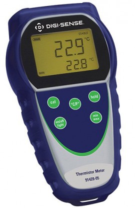 Digi-Sense Temp-16 Single Input RTD Thermometer, -328 to 1,562&amp;deg;F-
