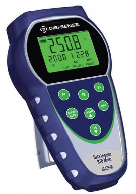 Digi-Sense 91428-08 Temp-360 Single Input Data Logging RTD Thermometer, -330 to 2,210&amp;deg;F-