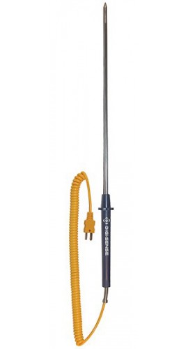 Digi-Sense 93601-44 Type-K Extra-Long Heavy-Duty Probe with Mini Connector, 24", 0.25" Diameter-
