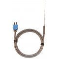 Digi-Sense 93607-24 Type-T Hypo Tip Probe with Mini Connector, 4&quot;, 0.063&quot; Diameter-