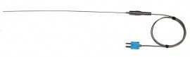 Digi-Sense 93632-01 Type-T Hi-Temperature Flex Probe with Mini Connector, 12&quot;, 0.02&quot; Diameter-