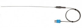 Digi-Sense 93632-11 Type-T Hi-Temperature Flex Probe with Mini Connector, 0.04&quot; Diameter, Grounded-