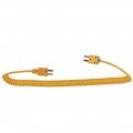Digi-Sense 93785-12 Coiled Extension Cable, type-K, male to male miniconnector, 5&#039;-