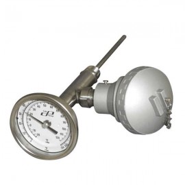Digi-Sense 93820-55 Twin Temperature Thermometer with RTD transmitter, 50 to 500&amp;deg;F, 12&amp;quot; stem-