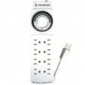Digi-Sense 94450-00 Time-Controlled Power Outlet Strip, 8 Outlets, 120 VAC-
