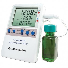 Digi-Sense 94460-07 Traceable Excursion-Trac Data Logging Thermometer with 1 Bottle Probe, -58 to 158&amp;deg;F-