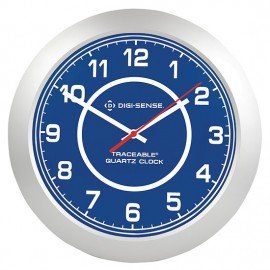 Digi-Sense 94460-50 Traceable Analog Wall Clock with Calibration-